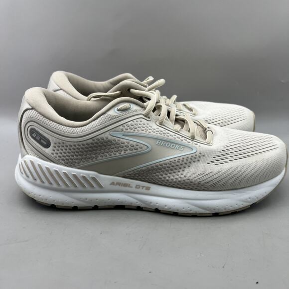 Brooks Ariel GTS 23 Running Shoes Women Size 9.5 B Beige Comfort Cushion Sneaker - Picture 1 of 8